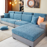 Sofa Cushion Cover High Stretch Sofa Seat Slipcover Protector 4 Seat-Blue