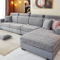 Sofa Cushion Cover High Stretch Sofa Seat Slipcover Protector Single Seat-Grey