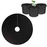 10pcs Non-Woven Tree Mulch Ring for Weed Control Root Protection-Medium