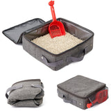 Portable Square Foldable Pet Cat Travel Litter Box