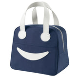 Portable Insulated Lunch Bag Cooler Tote Thermal Lunch Box-Navy