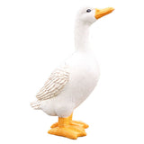 Simulation White Duck Garden Statue Resin Statue Landscape Decoration Yard Ornament-Standing Style