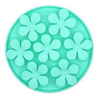 Pet Cat Slow Feeder Food Mat Treat Lick Mat Feeding Mat Enrichment Toys with Suction Cup-Green