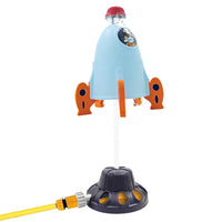 Rocket Launching Sprinkler Water Play Toy Outdoor Pool Lawn Garden Fun Kids Toy