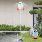 Rocket Launching Sprinkler Water Play Toy Outdoor Pool Lawn Garden Fun Kids Toy