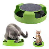 Pet Cat Catch Mouse Interactive Toy Cat Scratch Board Toy with Felt Scratching Claw Mat