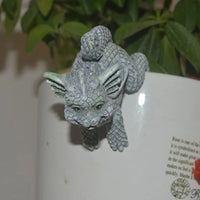 4Pcs Garden Statue Sculpture Animal Figurine Dragon Statue Decors