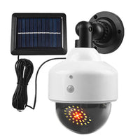 Solar Power Dummy Fake Security CCTV Camera LED Light Surveillance Outdoor-Style 1