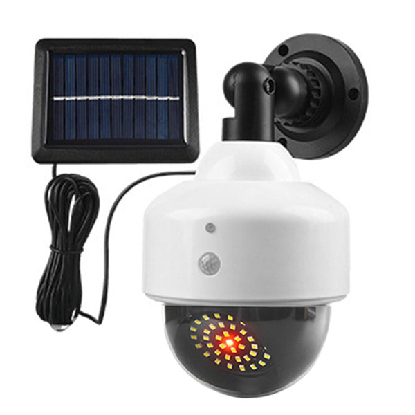 Solar Power Dummy Fake Security CCTV Camera LED Light Surveillance Outdoor-Style 1