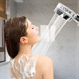 Handheld Propeller Bathroom Shower Head Silver