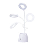 LED Desk Lamp with Pen Holder and Phone Stand-Warm White Light