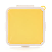 Reusable Sandwich Boxes Storage Box Container Lunch Box Food Storage Case-Yellow