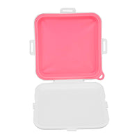 Reusable Sandwich Boxes Storage Box Container Lunch Box Food Storage Case-Pink