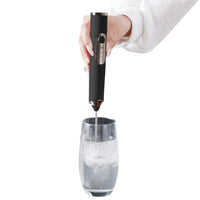 Electric Milk Frother Handheld Mini Drink Mixer Black