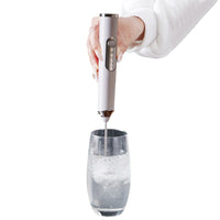 Electric Milk Frother Handheld Mini Drink Mixer White