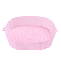 FancyGrab 2Pcs Air Fryer Silicone Pot Air Fryer Liners Microwave Oven Baking Accessories Pink