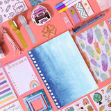 FancyGrab DIY Journal Kit with Scrapbooking Supplies Stickers Style 1