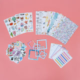 FancyGrab DIY Journal Kit with Scrapbooking Supplies Stickers Style 1