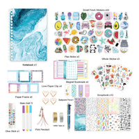 FancyGrab DIY Journal Kit with Scrapbooking Supplies Stickers Style 2