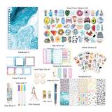 FancyGrab DIY Journal Kit with Scrapbooking Supplies Stickers Style 2