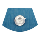 Set of 7 Placemats Coasters for Dining Table Blue