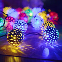 6M 40LED LED Moroccan Globe String Lights-Multicolor