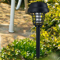 4Pcs/8Pcs Solar LED Light & UV Bug Zapper Mosquito Fly Insect Repeller Killer Garden Path Lamp