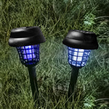 4Pcs/8Pcs Solar LED Light & UV Bug Zapper Mosquito Fly Insect Repeller Killer Garden Path Lamp