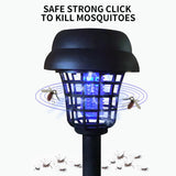 4Pcs/8Pcs Solar LED Light & UV Bug Zapper Mosquito Fly Insect Repeller Killer Garden Path Lamp