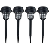 4Pcs/8Pcs Solar LED Light & UV Bug Zapper Mosquito Fly Insect Repeller Killer Garden Path Lamp