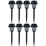 4Pcs/8Pcs Solar LED Light & UV Bug Zapper Mosquito Fly Insect Repeller Killer Garden Path Lamp