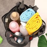 1X/2X Foldable Large Mesh Beach Tote Bag Portable Shower Basket