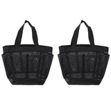 1X/2X Foldable Large Mesh Beach Tote Bag Portable Shower Basket