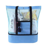 1X/2X Large Mesh Beach Tote Bag with Cooler