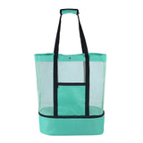 1X/2X Large Mesh Beach Tote Bag with Cooler