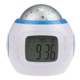 LED Digital Alarm Clock Star Sky Projection Lamp Kids Gift