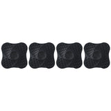 4Pcs Shower Silicone Hair Stopper with Suction Cup Black