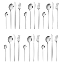 24Pcs Stainless Steel Cutlery Set