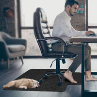 Chair Mat Carpet Floor Protector Home Office Room Mat 120x90cm -Coffee