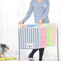 Laundry Portable Floor Clothes Storage Drying Rack