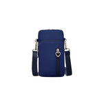 Nylon Multi-Pocket Phone Crossbody Bag Navy