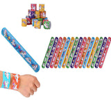 30Pcs Mixed Wrist Snap Slap Bands Bundle