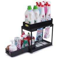 Double Layer Pull-Out Storage Rack