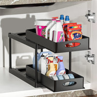 Double Layer Pull-Out Storage Rack