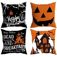 4-Piece Set Halloween Pillowcase Cushion Covers Style 1