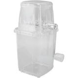 Manual Cranked Operated Ice Crusher Shaver Portable Ice Breaker-Clear