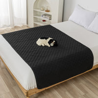 Water Repellent Quilted Mattress Bed Cover Fitted Sheet Dog Furniture Protector Black