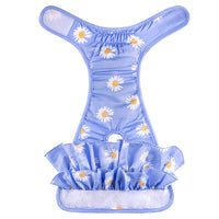 Washable Female Dog Puppy Diapers Menstrual Sanitary Nappy Pants Underpants Blue