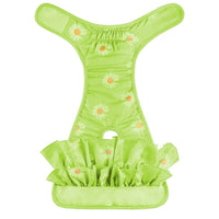 Washable Female Dog Puppy Diapers Menstrual Sanitary Nappy Pants Underpants Green