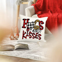 2Pcs Valentine's Day Print Cushion Cover Sofa Throw Pillowcase Pillow Cover Home Decor-Style 3